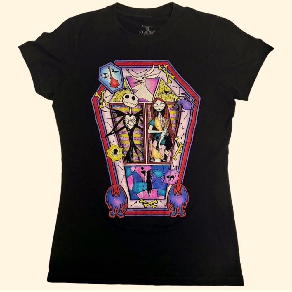 Black Graphic Tee lg sally and jack nwt